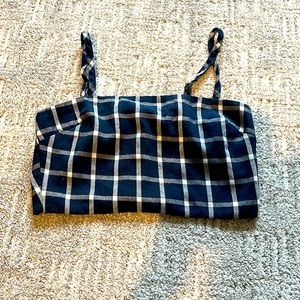 Plaid crop top